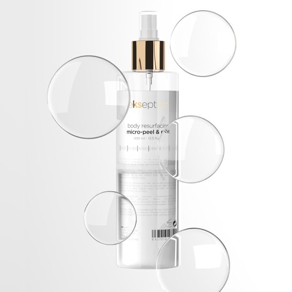 Body resurfacing micro-peel & milk 400ml bottle